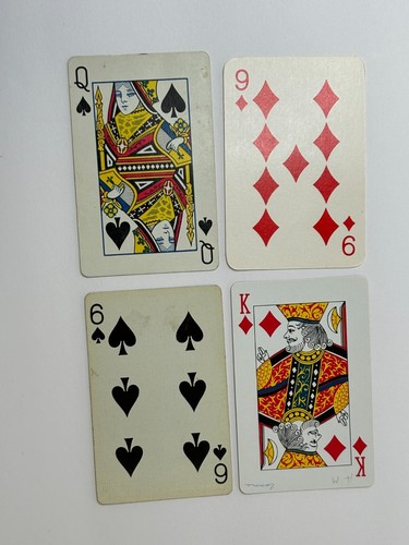 Vintage Lot of 4 Kitty Cat Pussycat Single Swap Playing Cards PC1 - Picture 2 of 2