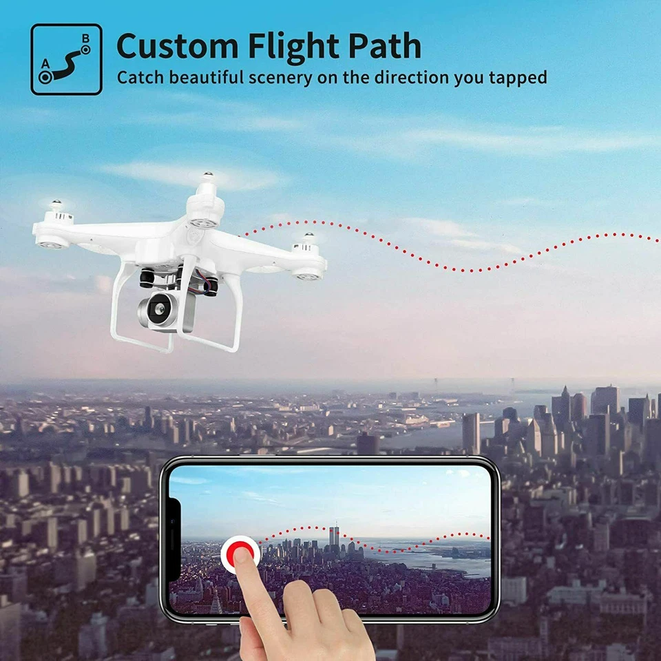 F68 RC Quadcopter Drone Flight FPV ESC WIFI 4k HD Photography Camera Bundle Kit! - Image 4 of 4