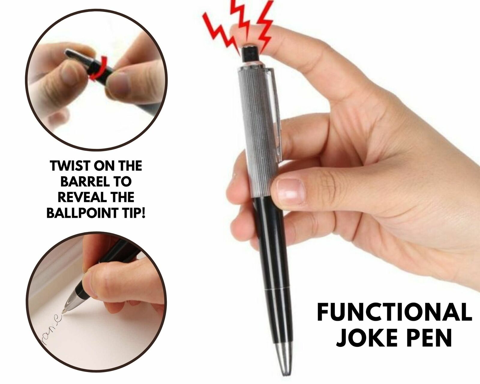 Electric Shock Pen – Funny Practical Joke Prank Novelty Toy April