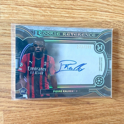 Topps Museum UEFA Champions League 2021/22 Pierre Kalulu AC Mailand Auto /299