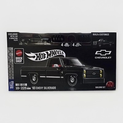 NEW! Mattel Hot Wheels Brick Shop '83 Chevy Silverado 225pc 