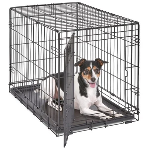 Dog Crate 30 Inch Folding Portable Medium Breeds 40 lb Model 1530 21-40 MidWest