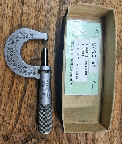 Starrett 230FL 0-1" Micrometer Calibrated Brown and Sharpe Mitutoyo 