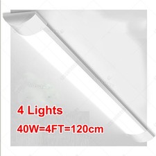 4 PACK 4FT LED SHOP LIGHT 6500K Daylight Fixture LED Ceiling Lights Garage Lamp