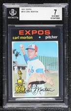 1971 Topps Carl Morton #515 BGS 7 0q3