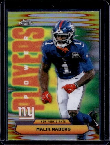 2025 Topps Chrome Malik Nabers Refractor (RAW)