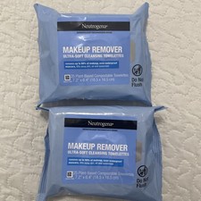 Neutrogena Make Up Remover Wipes 25 ct - Lot of 2 Packages New Sealed
