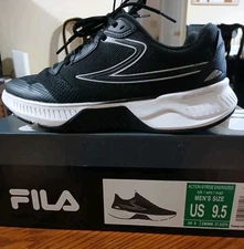 Fila Men's Action-Stride 9.5 Black/Silver