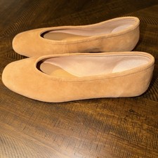 Corso Como Beige suede leather flats size 8 N...
