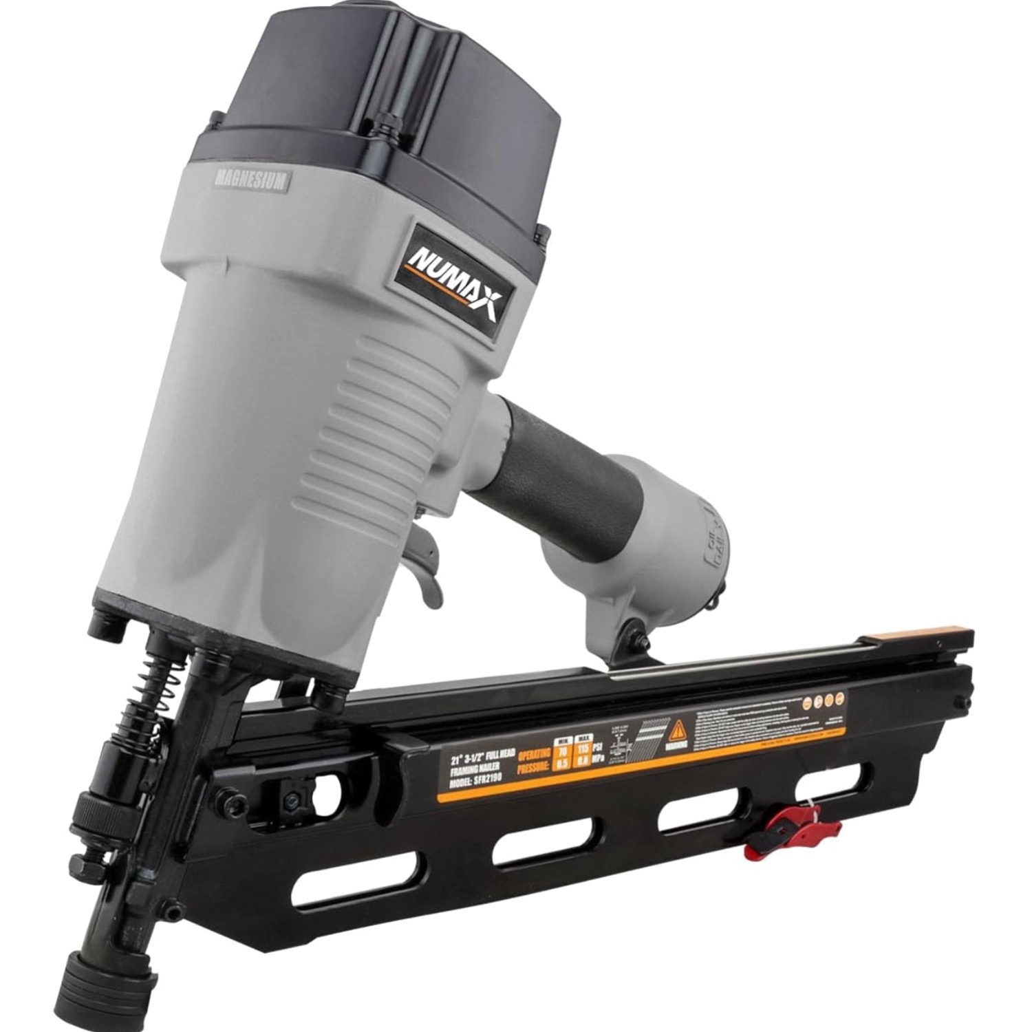 Pneumatic Framing Nailer 21 Degree Steel Drive Heavy Duty Construction Tool
