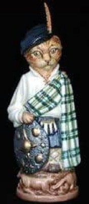 Bronte' Porcelain - Clowder of Cats (Candle Snuffer) - Scottish Fold Cat - Ltd