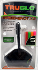 TRUGLO SPEED SHOT XS ARCHERY RELEASE DUAL JAW COMFORT STRAP ADJUSTABLE BLACK NEW