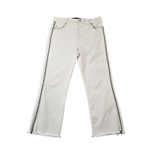 Liverpool Women's Jeans High Rise Crop Flare Color Seaside Dunes 32" X 25.5"  12