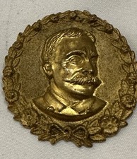ADMIRAL DEWEY BRASS PATRIOTIC PIN REMEMBER THE USS MAINE SINKING HAVANA HARBOR!