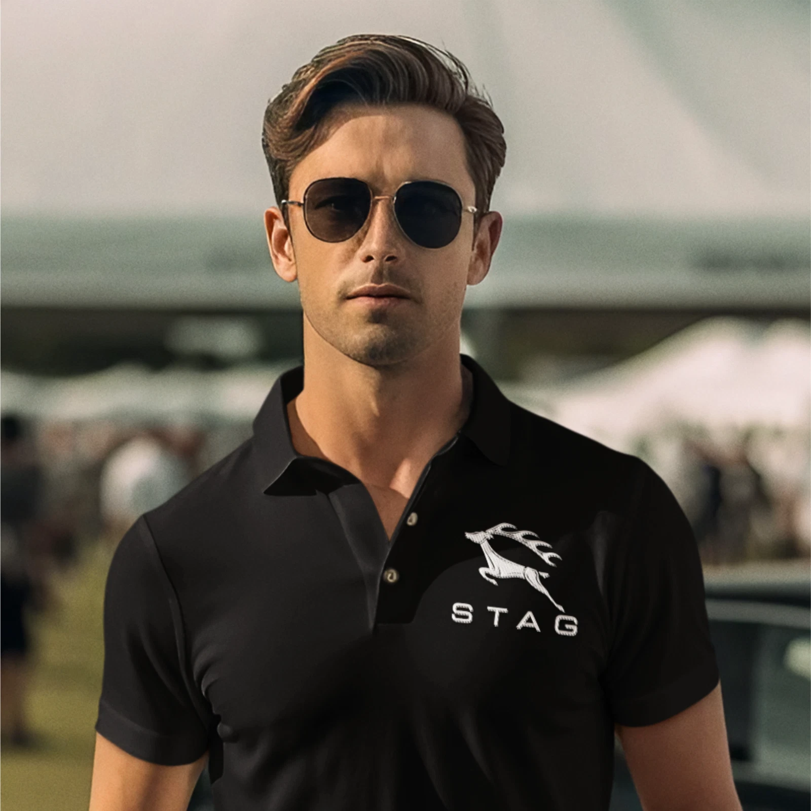 Triumph Stag Auto Motors logo Polo shirt | Gift | Save up to 30% with Multi-Buy