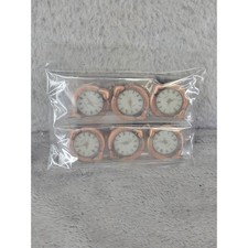 6 Pcs Watch Movement Whole Replacement Copper Tone for Crafting DIY
