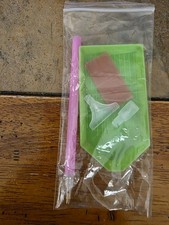 4 Diamond Painting Accessories Pink Pen, Green Tray, 2 Add Drill Tips  Wax