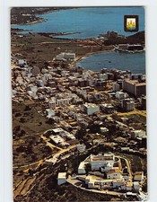 Postcard Aerial view Santa Eulalia del Rio Spain