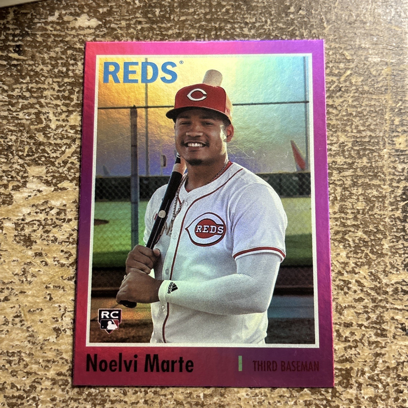 2024 Topps Archives #158 Noelvi Marte Pink Foilboard