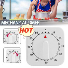 60-Min Mechanisch- Küchenuhr Eieruhr Küchentimer-Kurzzeitmesser Küchenwecker Neu