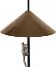 Squirrel Baffle for Bird Feeder Pole, 19-Inch Outdoor Bird Feeder Guard, Squi...