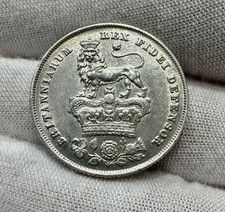 1826 Great Britain George IV Silver Shilling Extremely High Grade & Lustrous