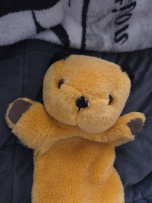 Rußbär Plüsch Handpuppe von Pms