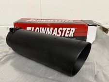 15398b Flowmaster 4 Angle Cut Black Ceramic Coated 304 3 Inlet Exhaust Tip 15398b Flowmaster 4 Angle Cut Black Ceramic Coated 304 3 Inlet Exhaust Tip