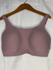 Lululemon Run Times Bra High Support 36E Mauve Pink Padded Running Workout