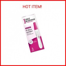 First Response Early Result Pregnancy Test, 3 Count Pack of 1 Packaging  Test