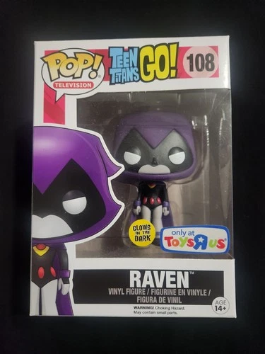 Funko Pop! Teen Titans Go Raven #108 GITD Toys ‘R’ Us Exclusive Glow In The Dark