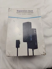 Surface Expansion Dock Triple Display, 12-in-1, Dual 4K HDMI+VGA For Surf Pro