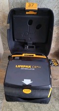 Physio Control Lifepak CR Plus Defibrillator W/Case Electrode Pads Battery Chgr