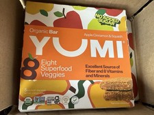 6x Yumi Bar Apple Cinnamon Squash 3.7 oz Pack of 5 - 30 Total - EX 3/20/26