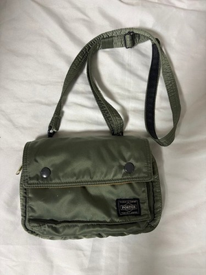 #ad Out of print PORTER Tanker Shoulder Bag Pouch Sage Green $161.88