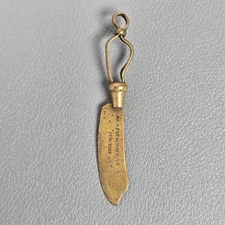 RARE R.H. Forschner Co. Brass Miniature Watch Knife Fob Pendant Charm Germany