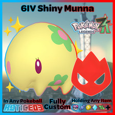 ✨ Shiny Alpha Munna 6IV + EVs ✨ Pokemon Legends ZA 🚀 Fast 🚀