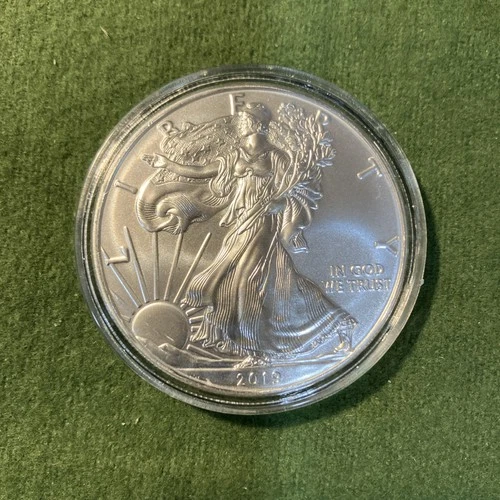 2019 $1 American Silver Eagle 1 oz Brilliant Uncirculated In Air Tight Capsule