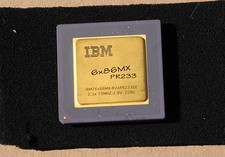 CHIP CPU IBM 6x86MX PR233, PAQUETE DORADO-CERÁMICA, PROBADO