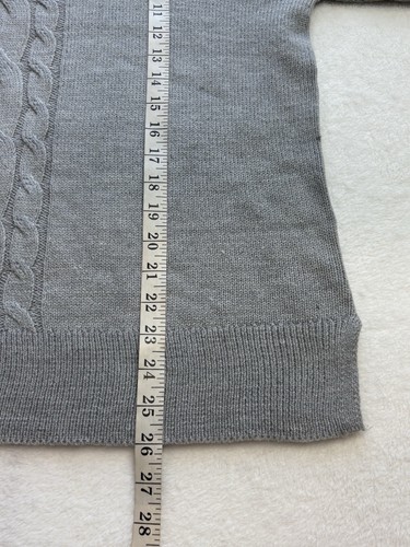 NEW W Lane Womens Arizona Cable Knit Jumper M Grey Roll Neck Long Sleeve Coastal - Picture 11 of 11