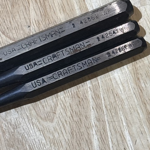 Craftsman Punch and Chisel Set 12pc 9 43044 WF USA READ! - Picture 16 of 19