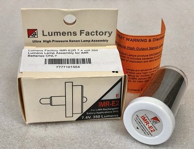 Lumens Factory IMR-E2 350 lm 7.4V Lamp Assembly for LiMN Rechargeable Lights NOS