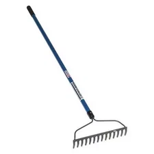 SEYMOUR MIDWEST 42324 Bow Rake, 14 Tines, 60 in L Fiberglass Handle