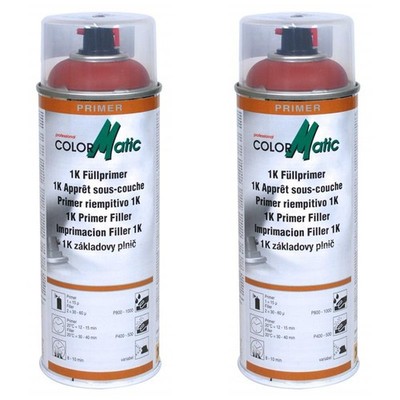 2 x Colormatic Füllprimer Spray 400ml Primer rot 856549 Grundierung Filler