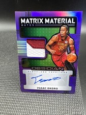 2024-25 NBA Obsidian Isaac Okoro Matrix Material Game Worn Patch Auto 48/49