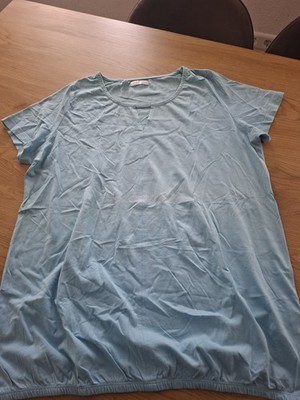 BPC  Damen Shirt Gr. L In gellblau unten mit Gummizug Sehr Gut 