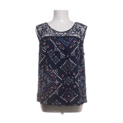 Only Life, Top, Größe: 42, Blau/Mehrfarbig, Viskose, Medaillon, Damen #DK4
