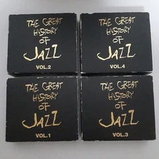 The Great History of Jazz Vol 1 4 CD Set used with scratches and minor damage
