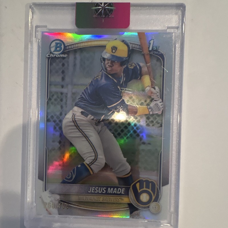 2025 Bowman Chrome Prospects Jesus Made #BCP-50 Refractor /499 Brewers RC
