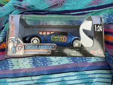 Marvel Captain America Corvette Die-Cast Car 1:18 Scale 2003